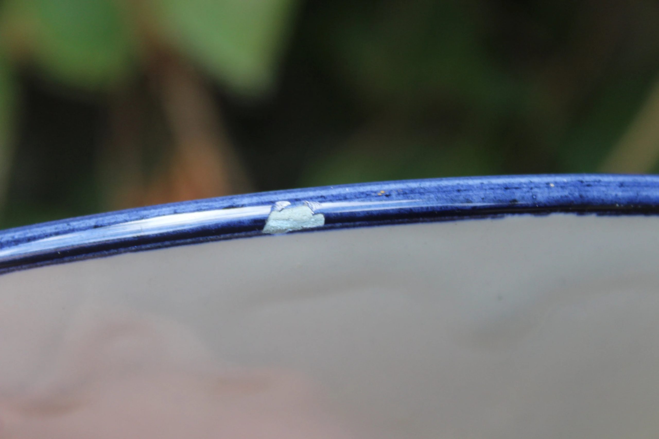 Blue sailboat ceramic decorative plate - View 5