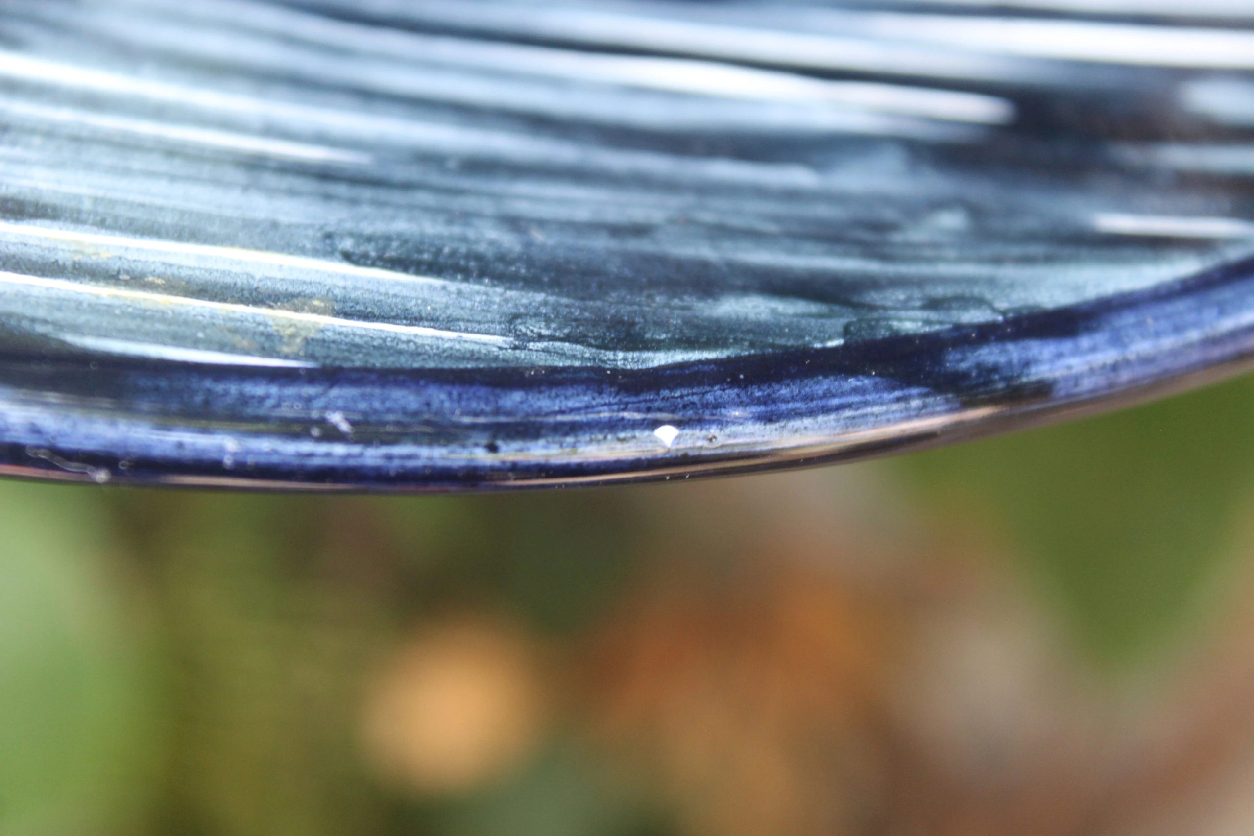 Blue sailboat ceramic decorative plate - View 6