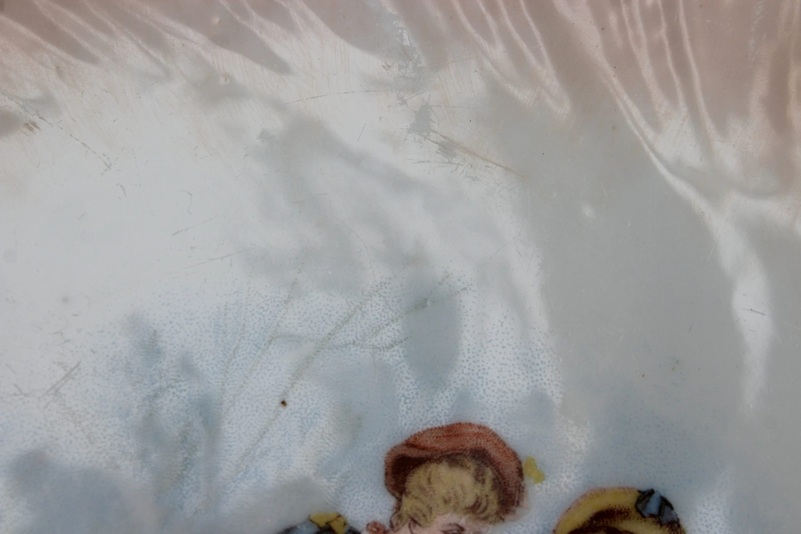 Victorian-era vintage couple ceramic plates - View 5