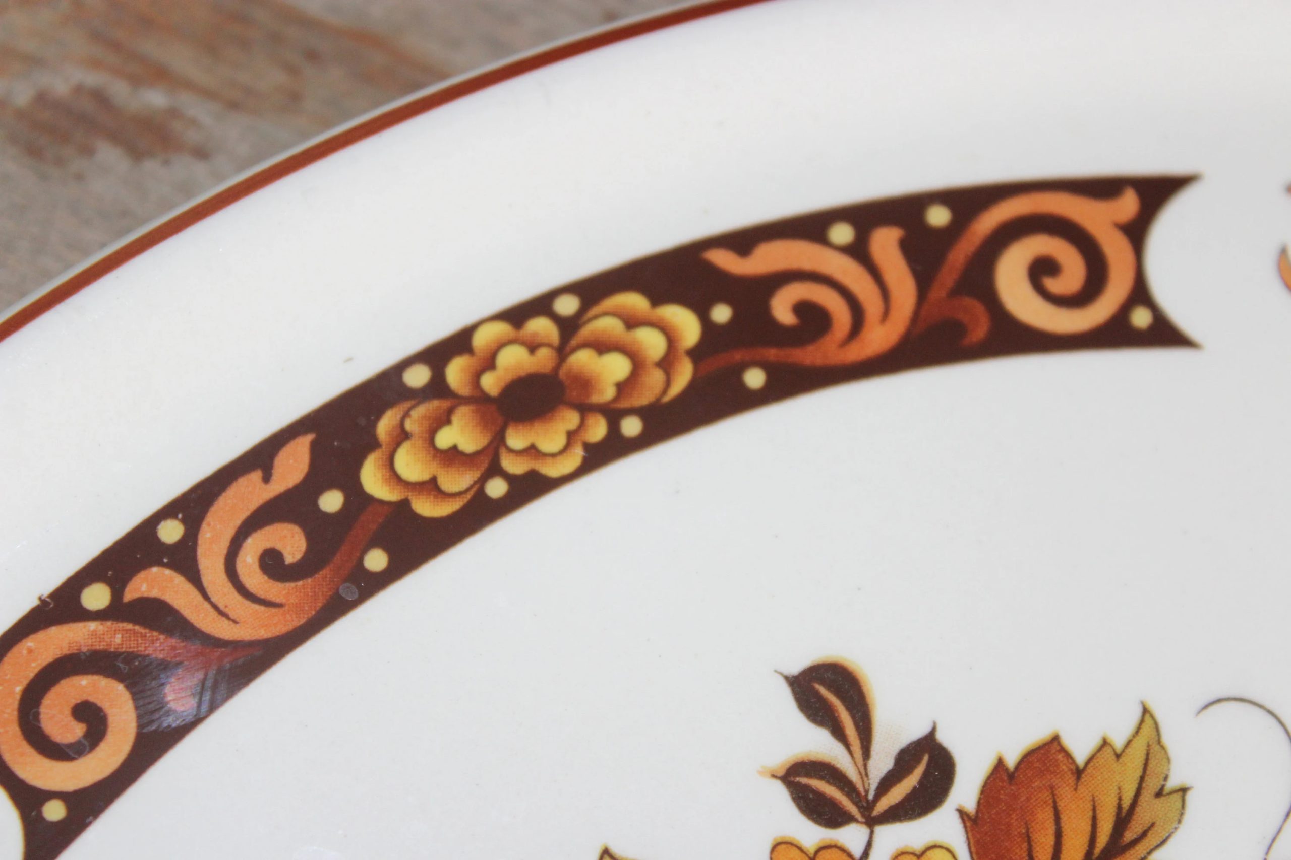 Retro Dragon Pattern Ceramic Plate - View 4